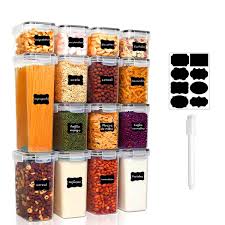 kit 15 potes herméticos